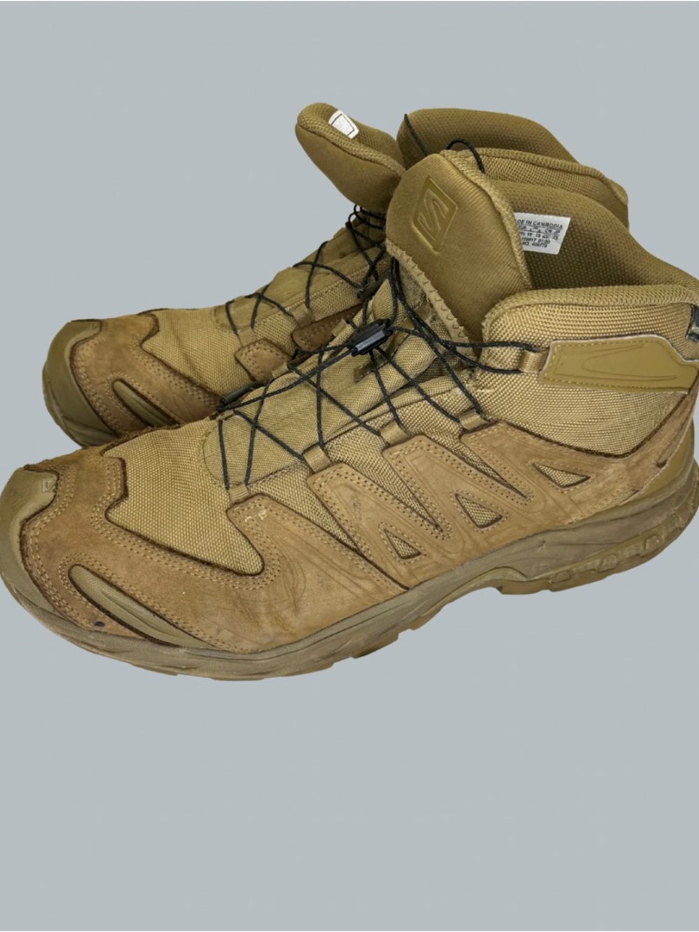 Salomon XA Forces Mid GTX Tactical Boots Coyote Brown Gore-Tex Men’s 15